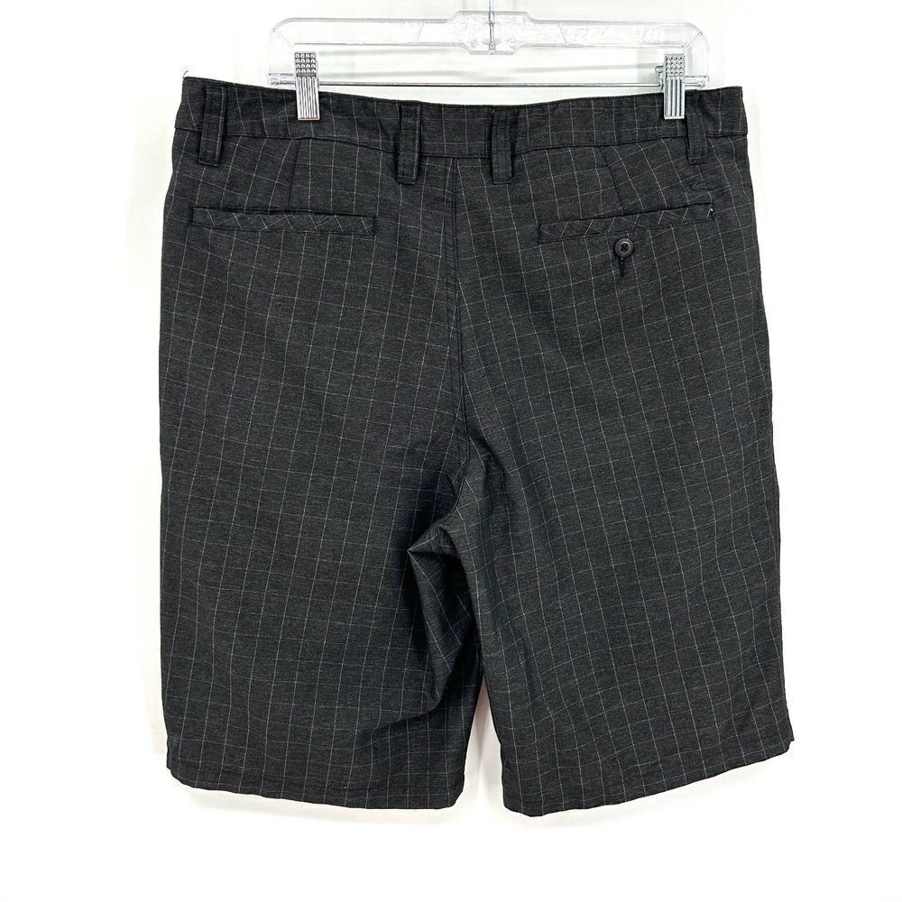 O'NEILL Men's Charcoal Gray Plaid Casual Shorts Size 34 - Picture 2 of 4